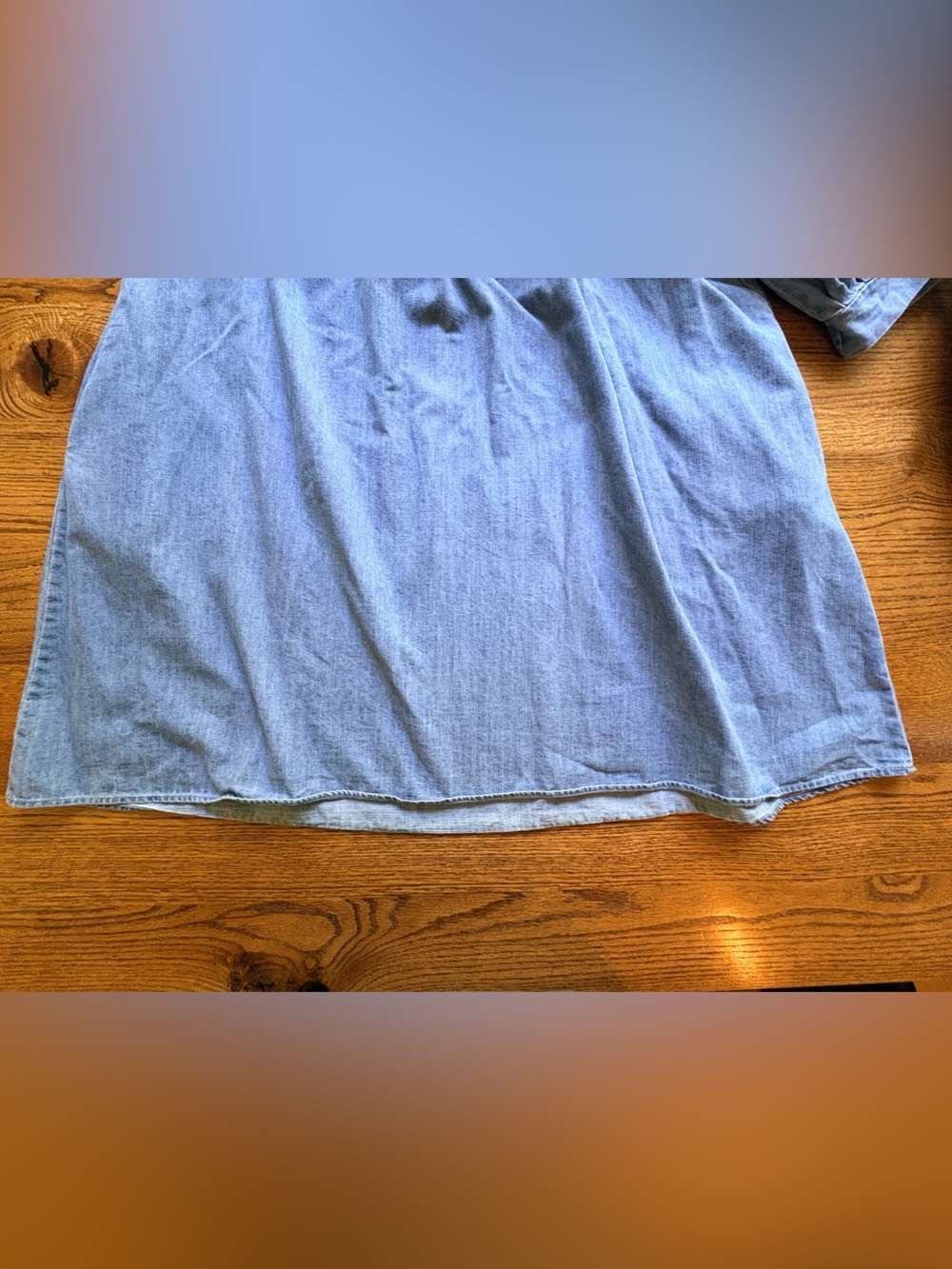 Chic Soul Can’t Be Held Down Dress- blue denim- 1X- worn twice. - Picture 9 of 13